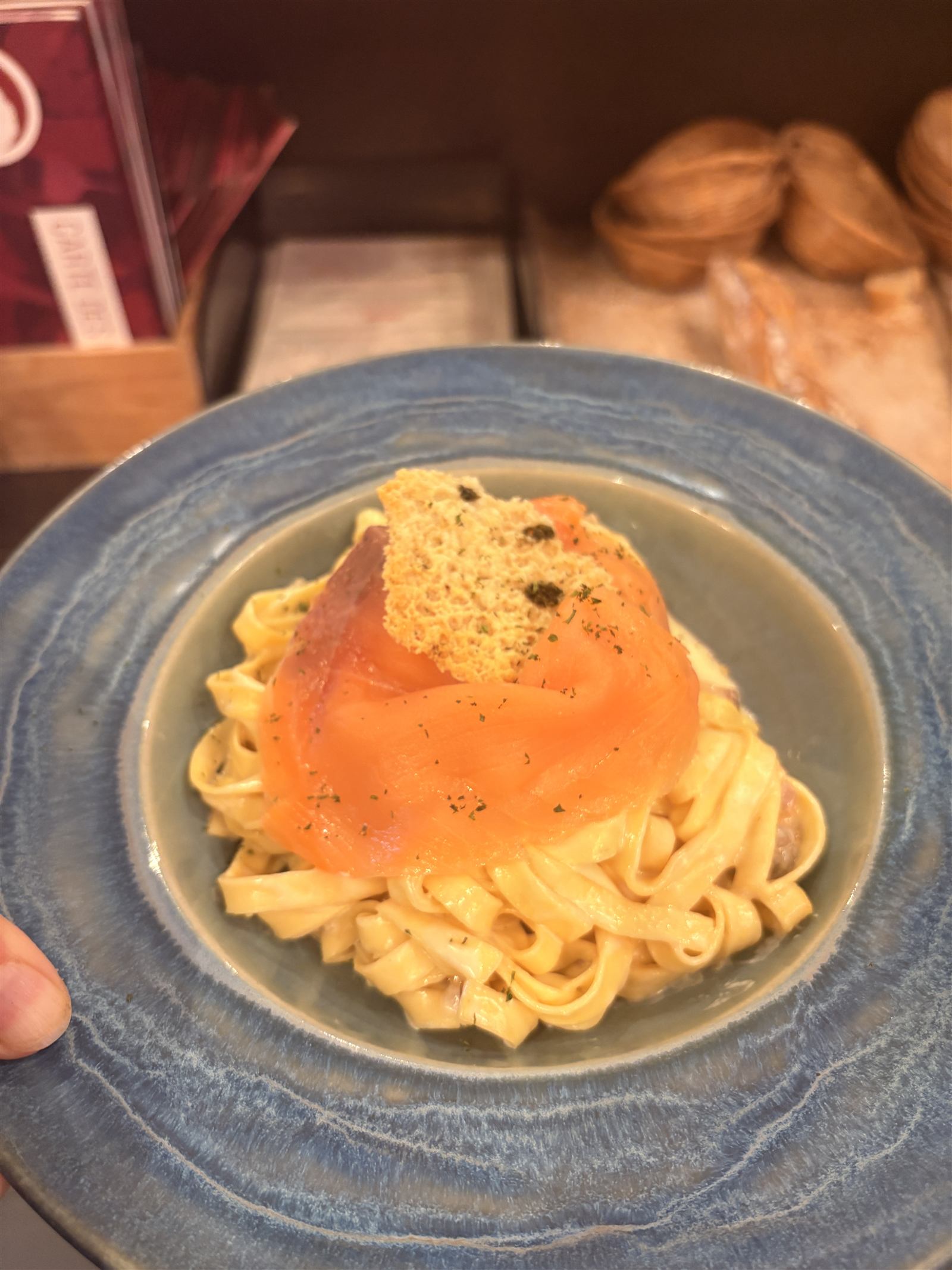 Tagliatelles aux deux saumons La Mezza Luna