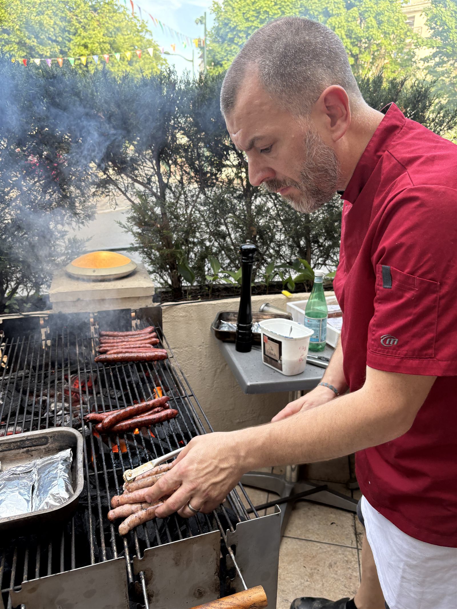 Soirée grillade BBQ terrasse à La Mezza Luna Clamart