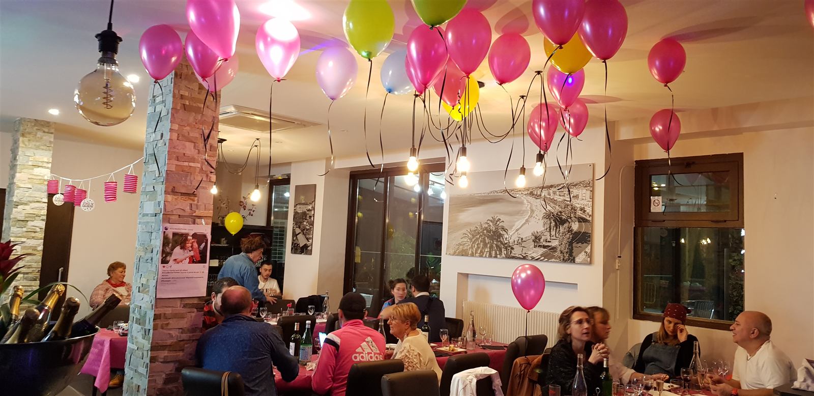 Ambiance soirée La Mezza Luna Clamart
