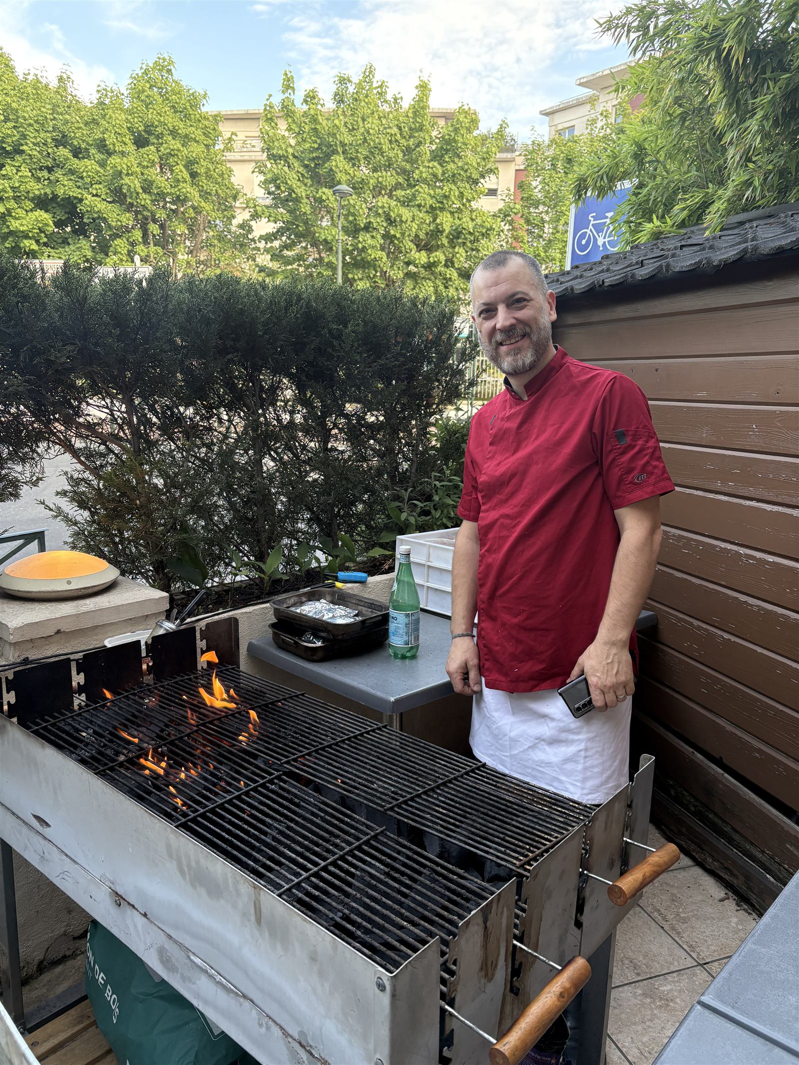 Stéphane au barbecue